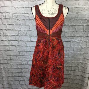 Red Multi-color Comfy Dress Size M/L